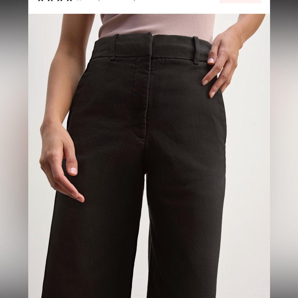 Everlane Wide Leg Crop Trousers | Size 6 - Picture 10 of 12